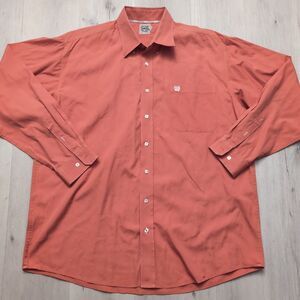 Cinch Shirt Mens Size L Long Sleeve Square Button Down Collared Western Casual